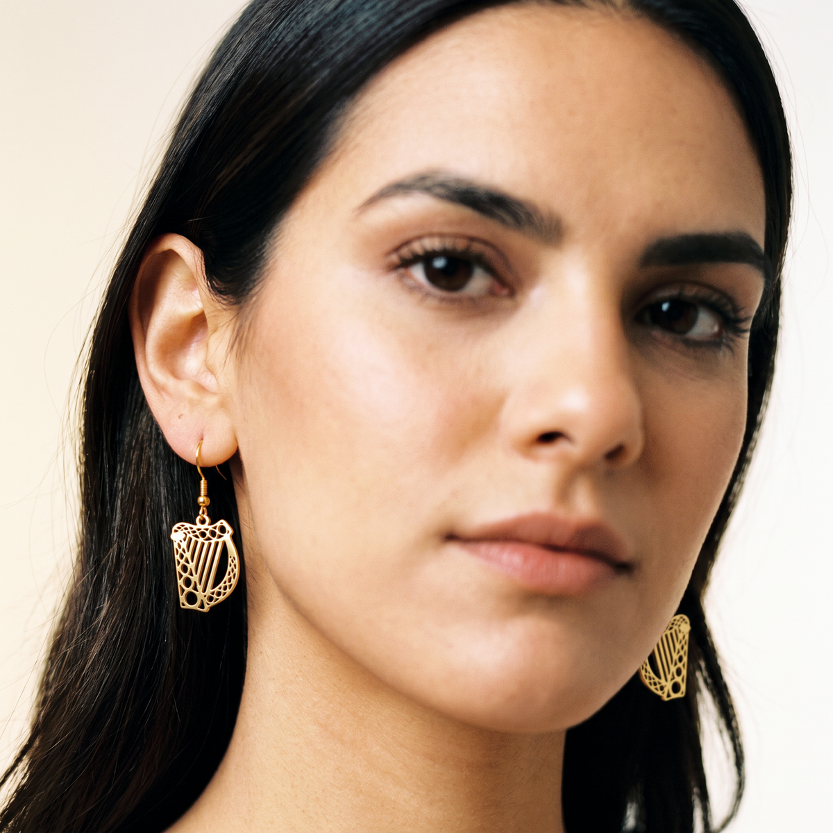 Eirin Apparel Women's Earrings Women's Irish Harp Earrings – 'Fuaim' (Sound)