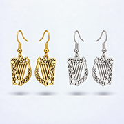 Eirin Apparel Women's Earrings Women's Irish Harp Earrings – 'Fuaim' (Sound) [collection-cover-only]