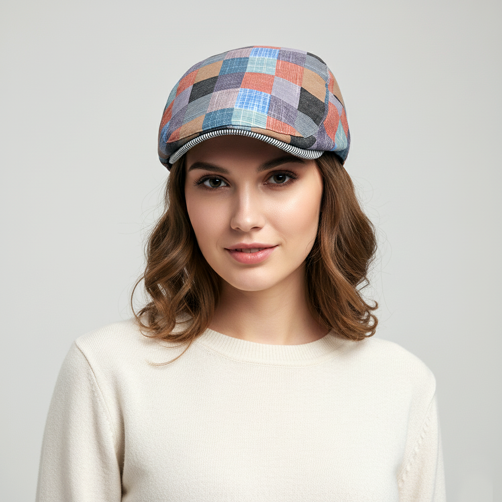 Eirin Apparel Women's Flat Cap Women's 'Laura Clay Collection' Celtic Flat Cap – Glenmoor Park Patchwork