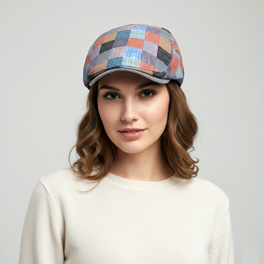 Eirin Apparel Women's Flat Cap Women's 'Laura Clay Collection' Celtic Flat Cap – Glenmoor Park Patchwork