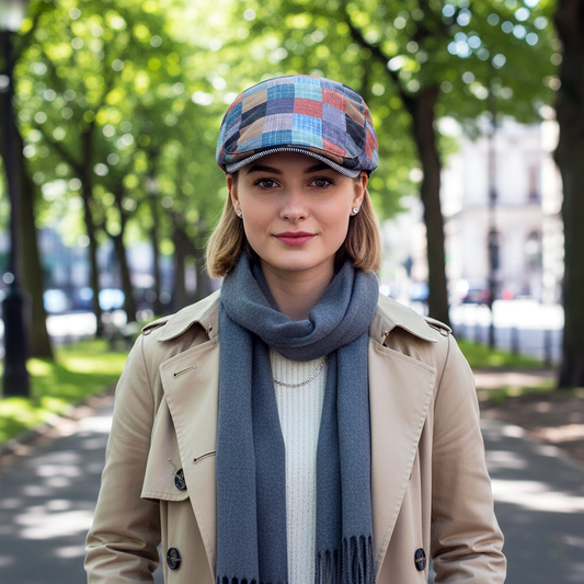 Eirin Apparel Women's Flat Cap Women's 'Laura Clay Collection' Celtic Flat Cap – Glenmoor Park Patchwork