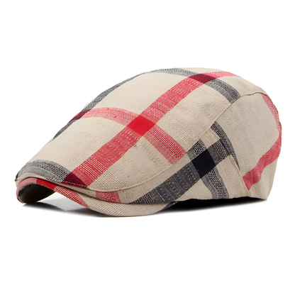 Eirin Apparel Women's Flat Cap Women's 'Laura Clay Collection' Celtic Flat Cap – Rowanberry Plaid Patchwork