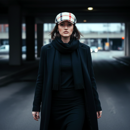 Eirin Apparel Women's Flat Cap Women's 'Laura Clay Collection' Celtic Flat Cap – Rowanberry Plaid Patchwork