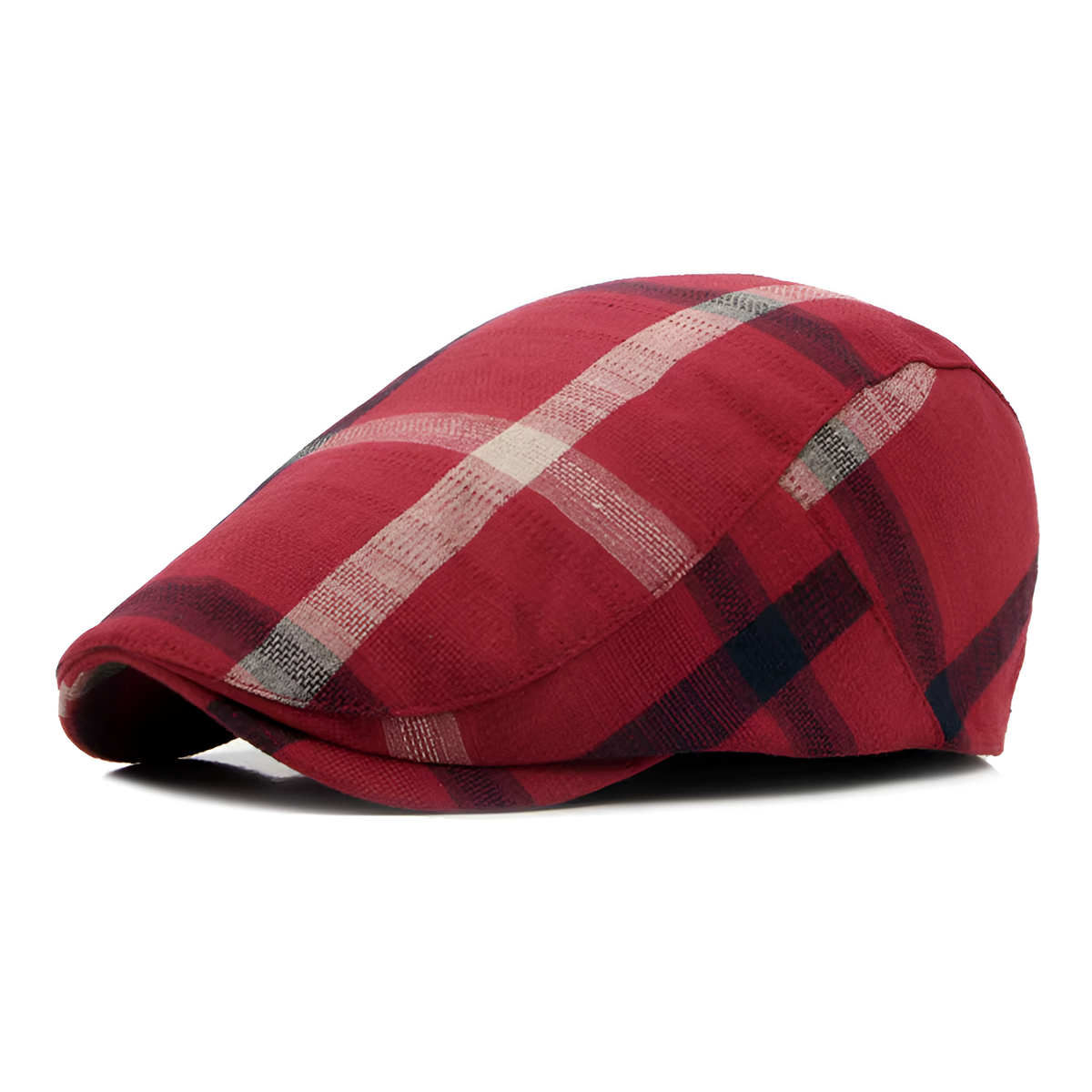 Eirin Apparel Women's Flat Cap Women's 'Laura Clay Collection' Celtic Flat Cap – Rowanberry Red Patchwork
