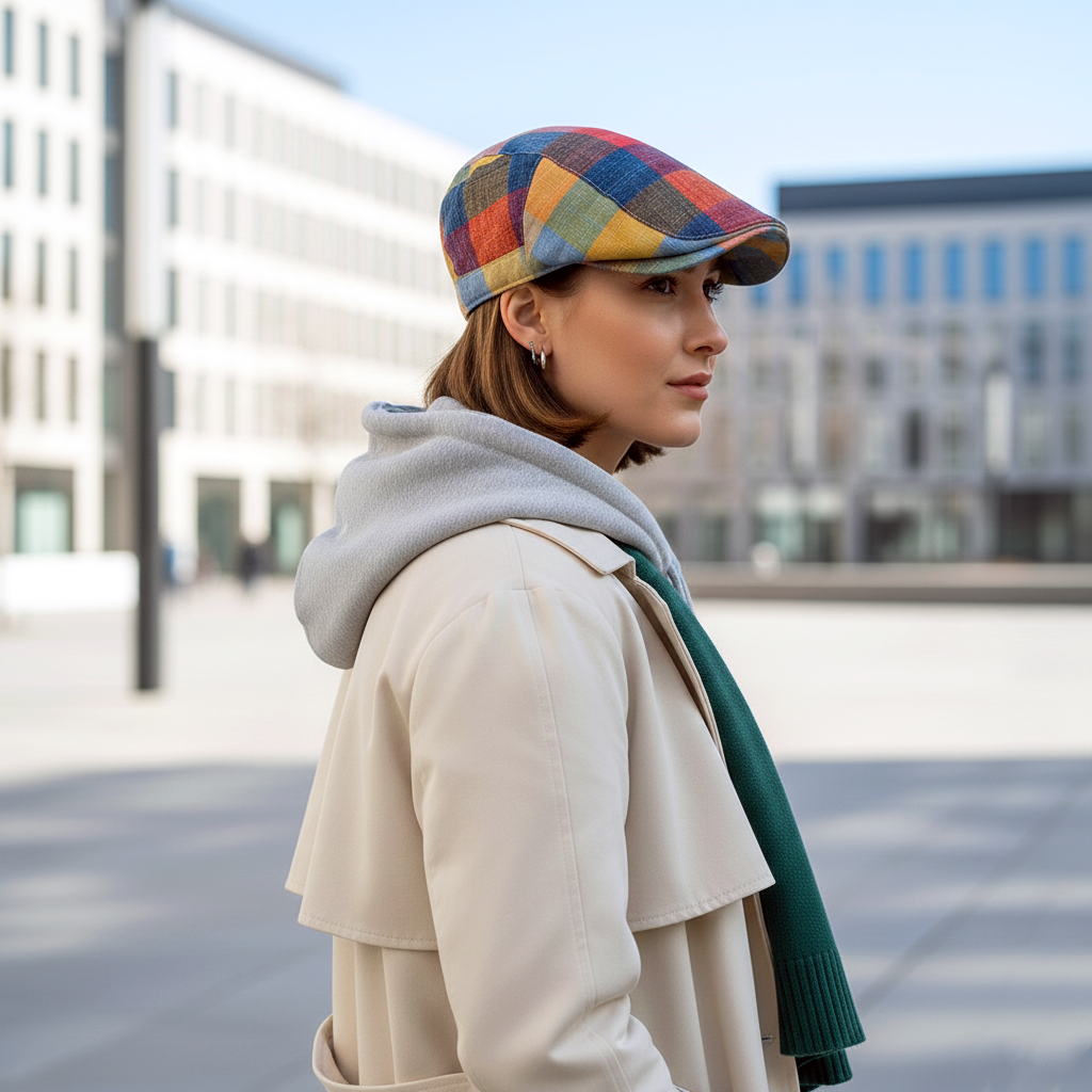 Eirin Apparel Women's Flat Cap Women's 'Laura Clay Collection' Celtic Flat Cap – Suncrest Patchwork