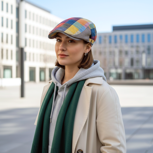 Eirin Apparel Women's Flat Cap Women's 'Laura Clay Collection' Celtic Flat Cap – Suncrest Patchwork