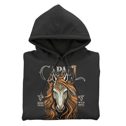 Eirin Apparel Women's Hoodie Black / S Women's Capall Spioradálta (Spirit Horse) Celtic Totem Hoodie