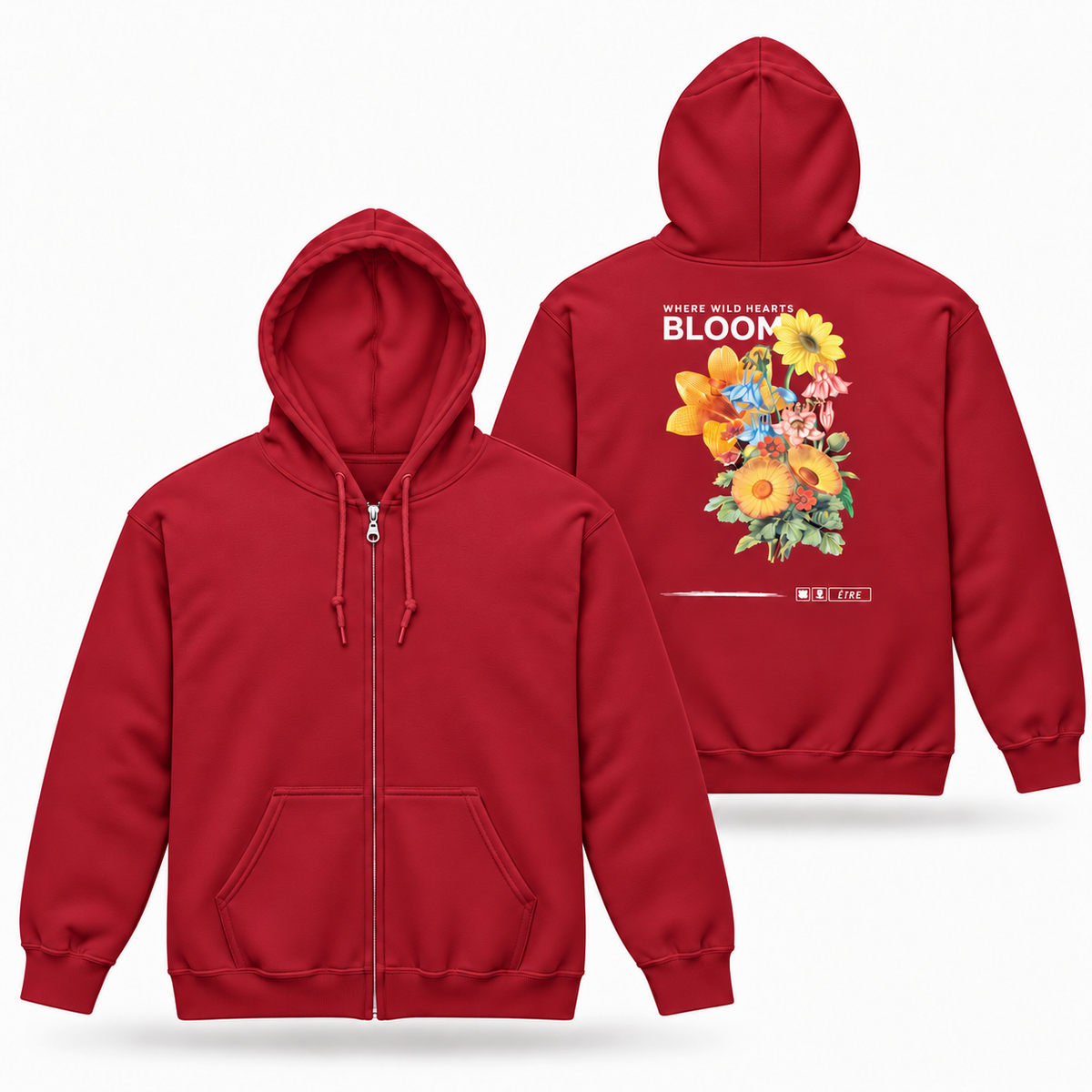 Eirin Apparel Women's Hoodie 'Bloom' Zip-Up Hoodie