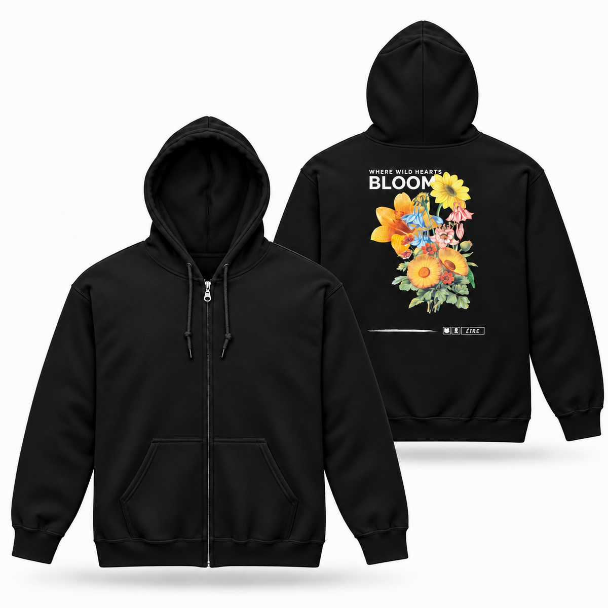 Eirin Apparel Women's Hoodie 'Bloom' Zip-Up Hoodie