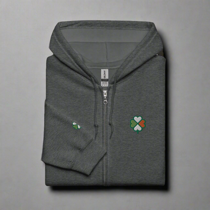 Eirin Apparel Women's Hoodie Dark Heather / S Women's Signature Hibernian Premium Zip Up Hoodie