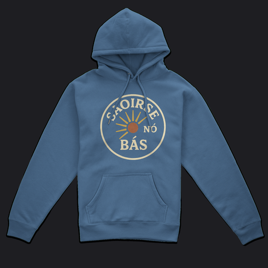 Eirin Apparel Women's Hoodie Indigo Blue / S Women's 'Freedom Or Death' Gaelic Hoodie