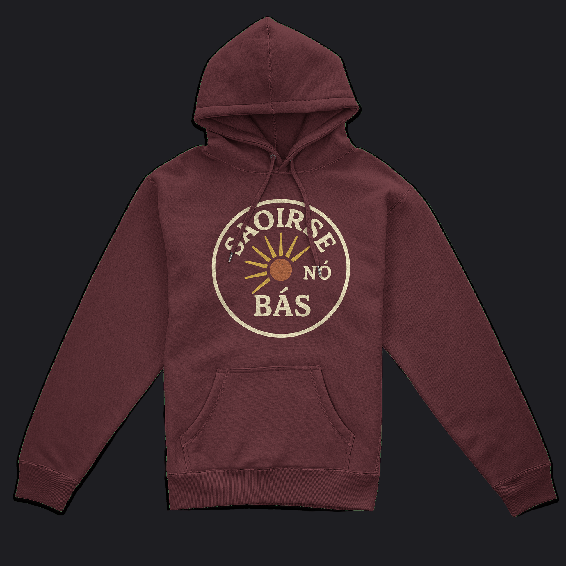 Eirin Apparel Women's Hoodie Maroon / S Women's 'Freedom Or Death' Gaelic Hoodie