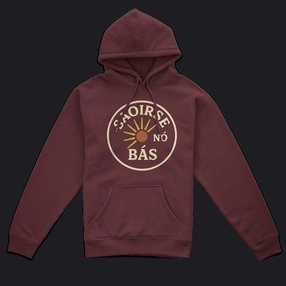 Eirin Apparel Women's Hoodie Maroon / S Women's 'Freedom Or Death' Gaelic Hoodie