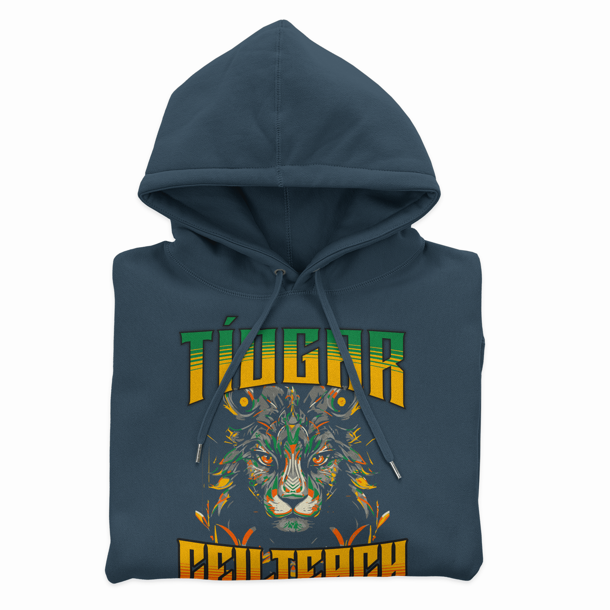 Eirin Apparel Women's Hoodie Navy Blazer / S Women's Ceilteach Tíogar (Celtic Tiger) Celtic Totem Hoodie