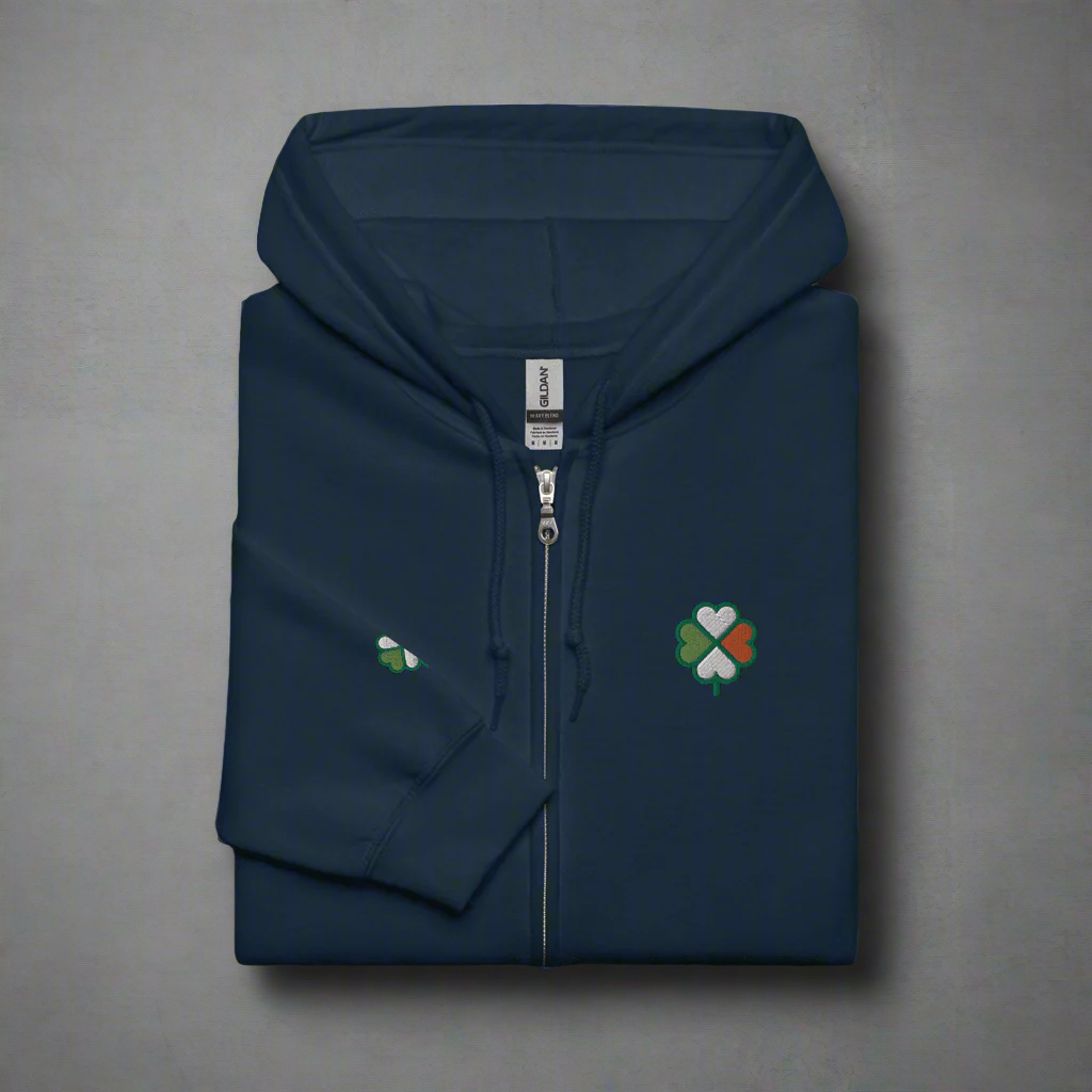 Eirin Apparel Women's Hoodie Navy / S Women's Signature Hibernian Premium Zip Up Hoodie