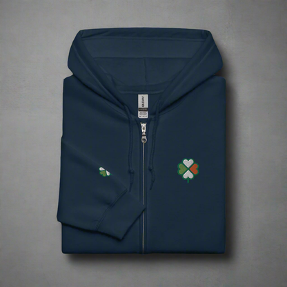 Eirin Apparel Women's Hoodie Navy / S Women's Signature Hibernian Premium Zip Up Hoodie
