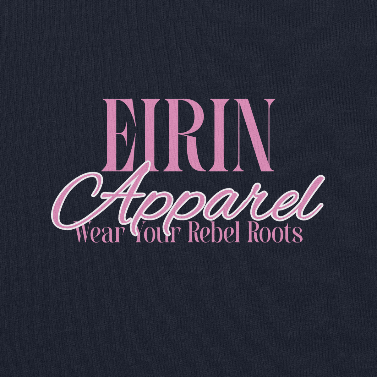 Eirin Apparel Women's Hoodie 'Rebel Roots' Hoodie - Navy/Pink