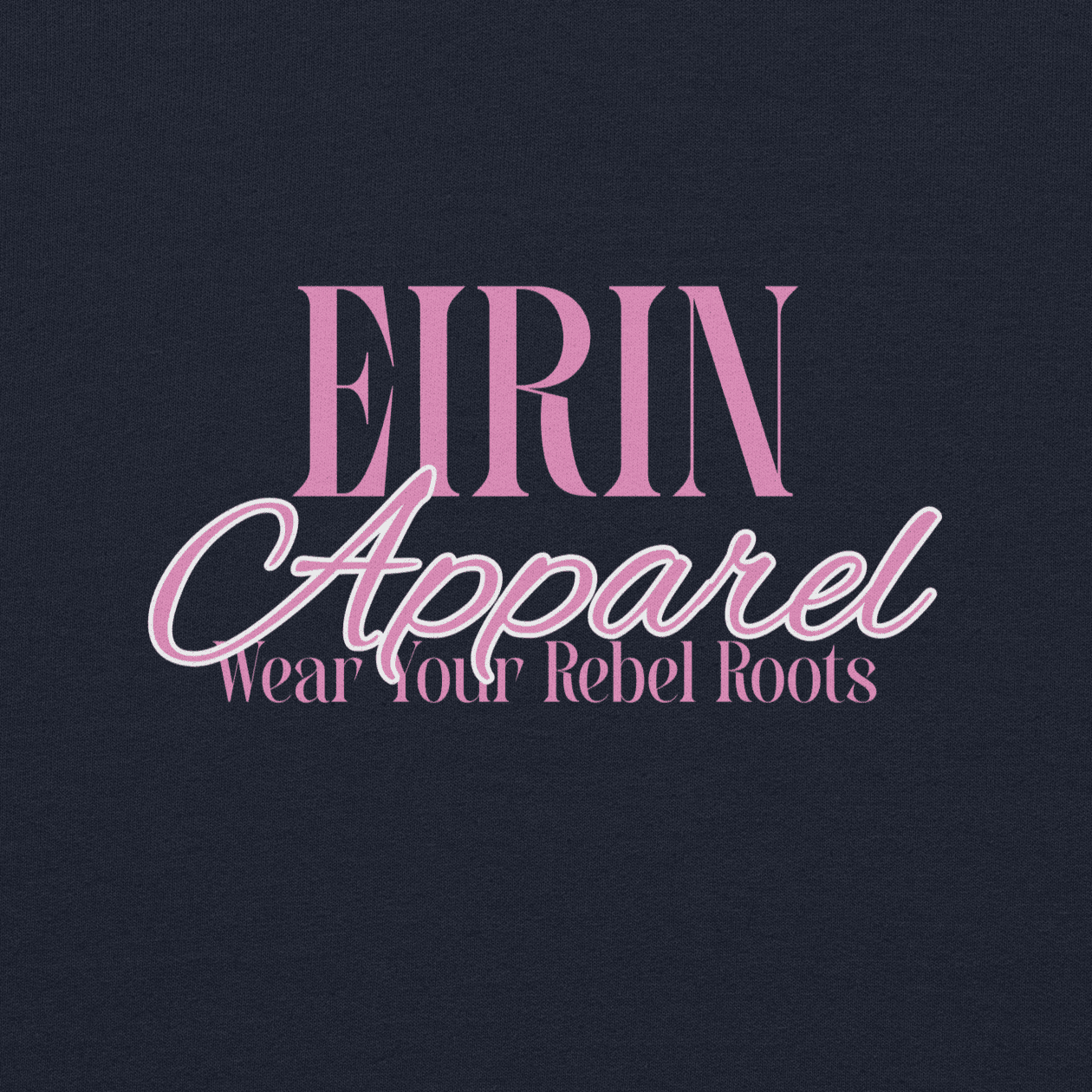 Eirin Apparel Women's Hoodie 'Rebel Roots' Hoodie - Navy/Pink