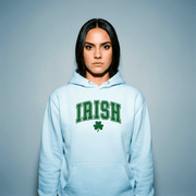 Eirin Apparel Women's Hoodie Sky Blue / S 'Varsity' Irish Hoodie