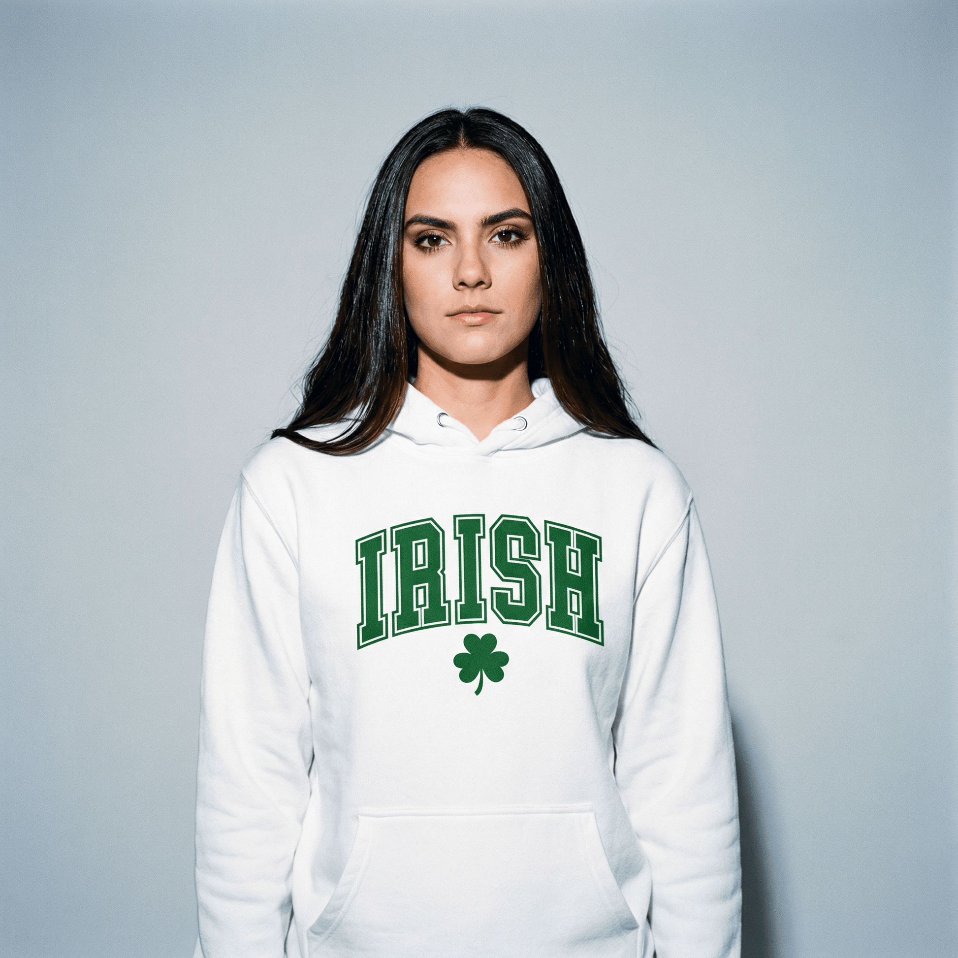Eirin Apparel Women's Hoodie White / S 'Varsity' Irish Hoodie