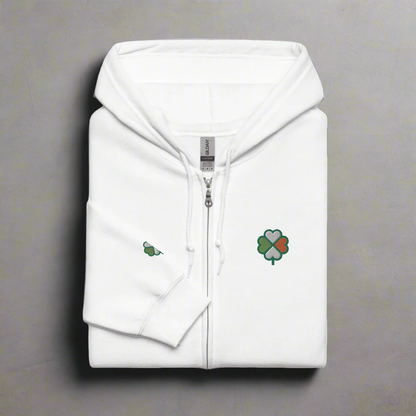 Eirin Apparel Women's Hoodie White / S Women's Signature Hibernian Premium Zip Up Hoodie