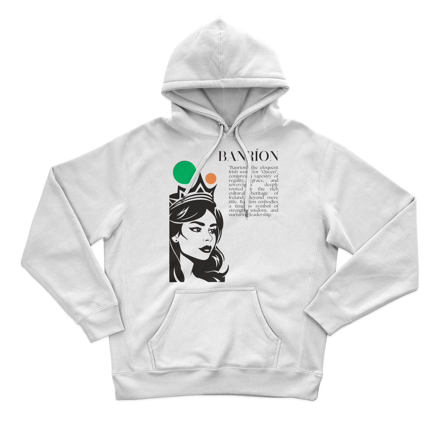 Eirin Apparel Women's Hoodie Women's 'Banríon' Irish Queen Hoodie