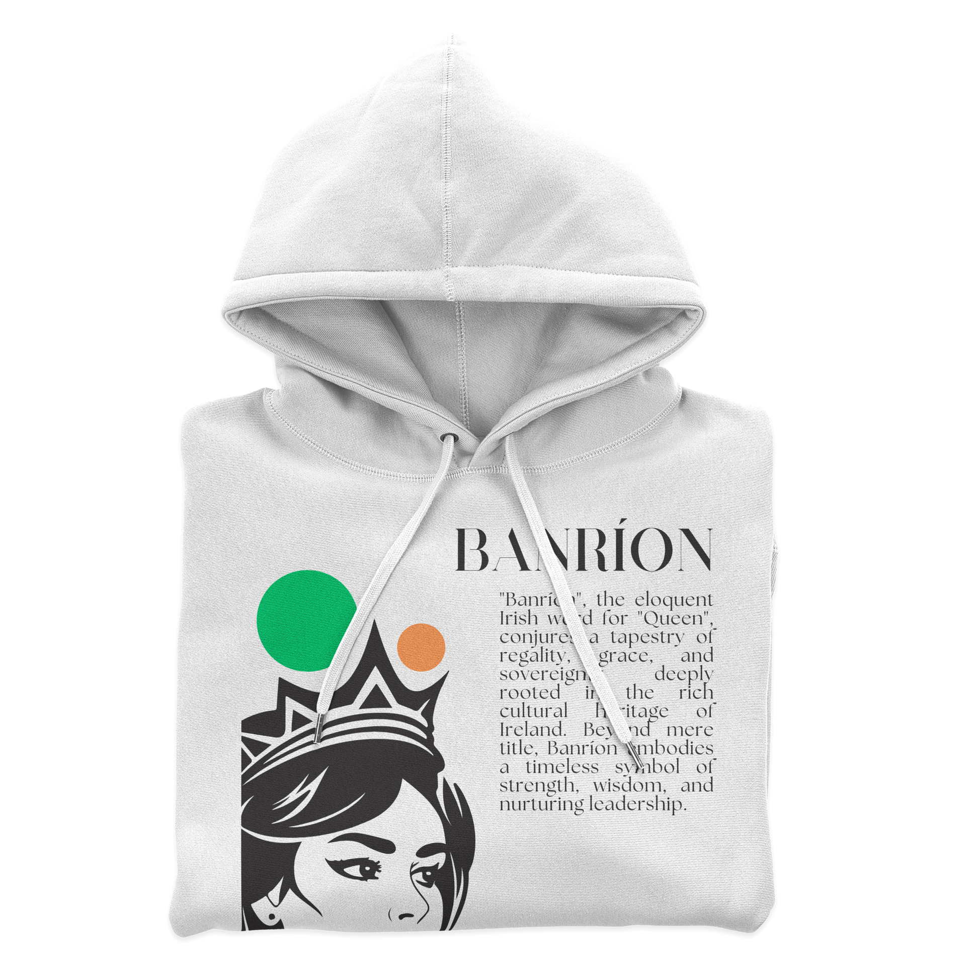 Eirin Apparel Women's Hoodie Women's 'Banríon' Irish Queen Hoodie