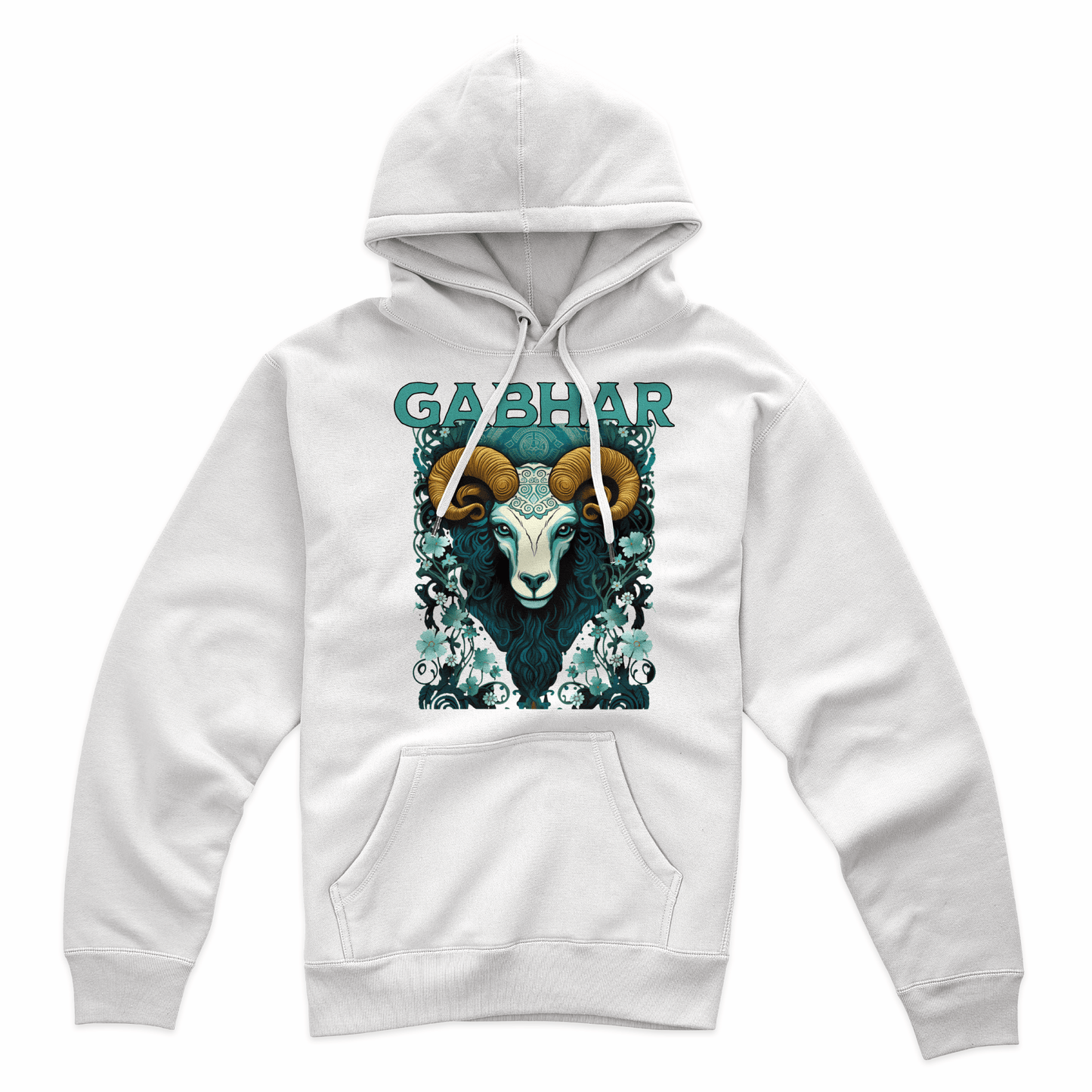 Eirin Apparel Women's Hoodie Women's Ceilteach Gabhar (Wild Goat) Celtic Totem Hoodie