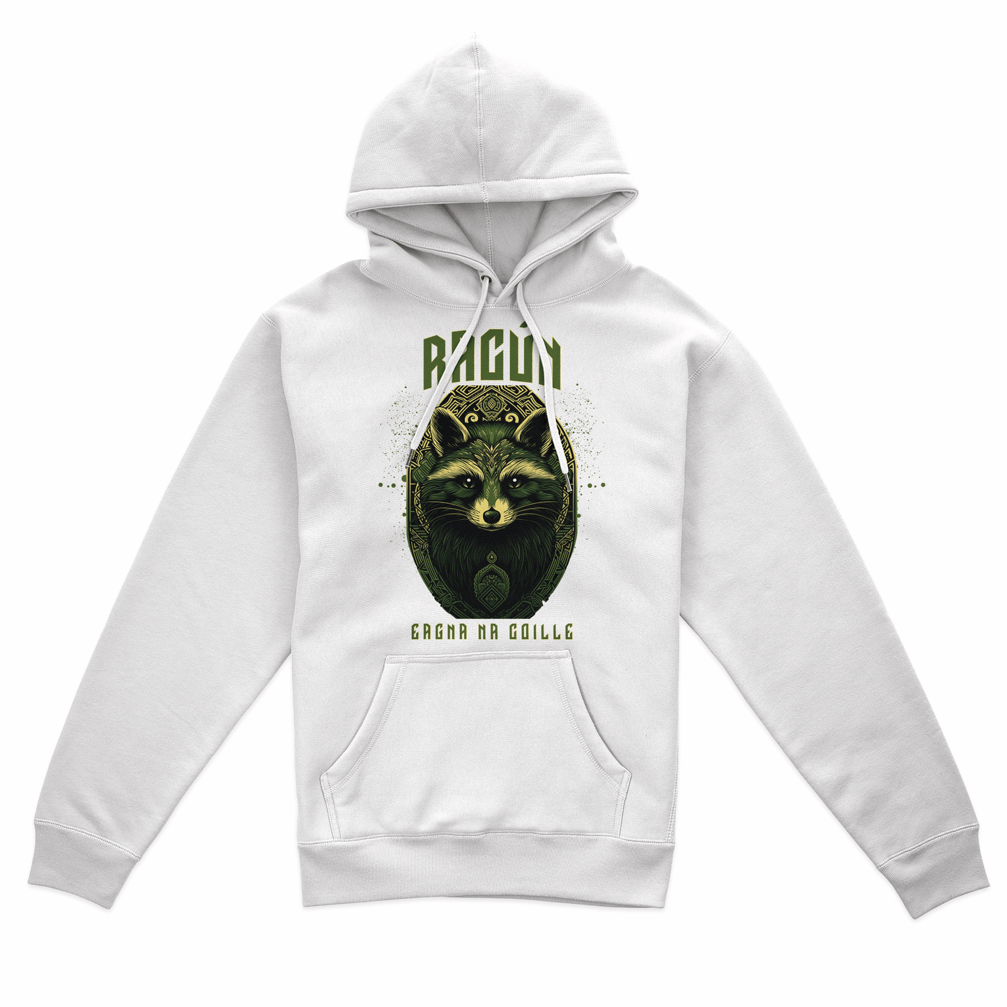 Eirin Apparel Women's Hoodie Women's Ceilteach Racún (Forest Raccoon) Celtic Totem Hoodie