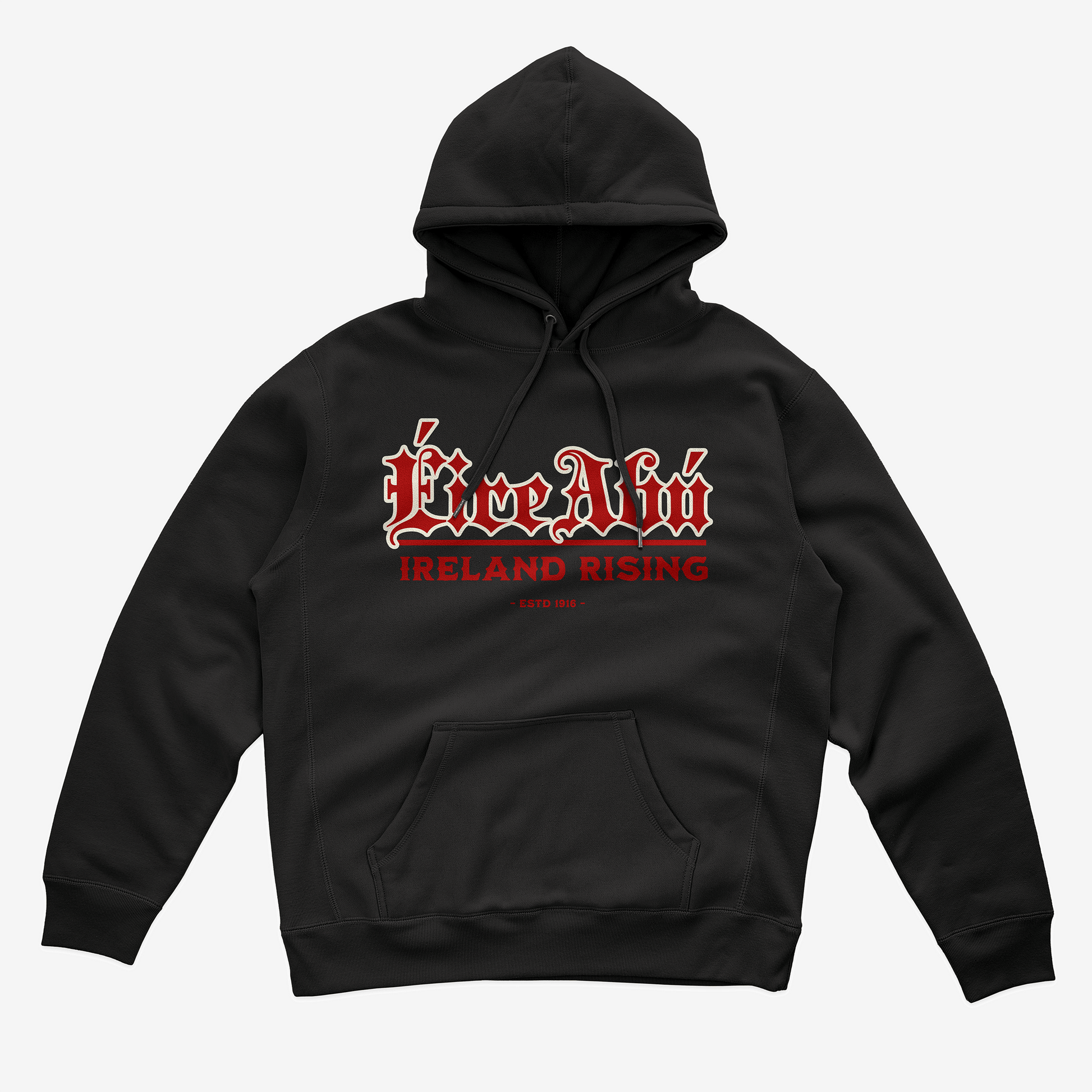 Eirin Apparel Women's Hoodie Women's 'Éire Abú' Gaelic Hoodie – Black Edition