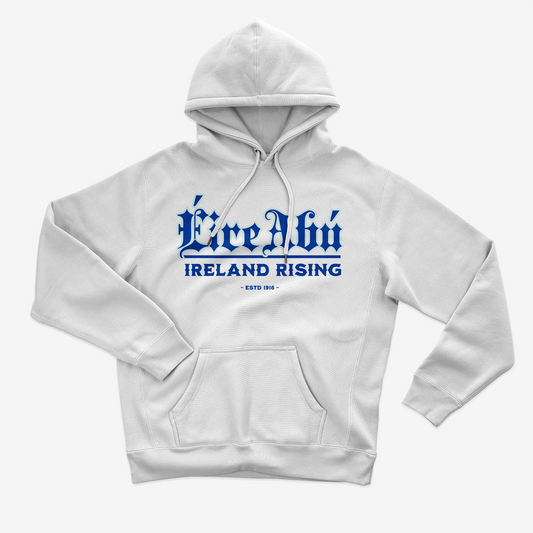Eirin Apparel Women's Hoodie Women's 'Éire Abú' Gaelic Hoodie – White Edition