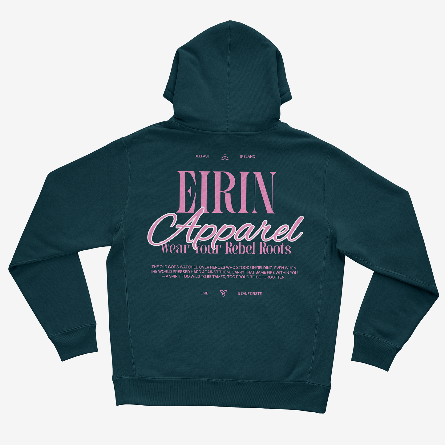 Eirin Apparel Women's Hoodie Women's Rebel Roots Supersoft Hoodie - Pink on Navy