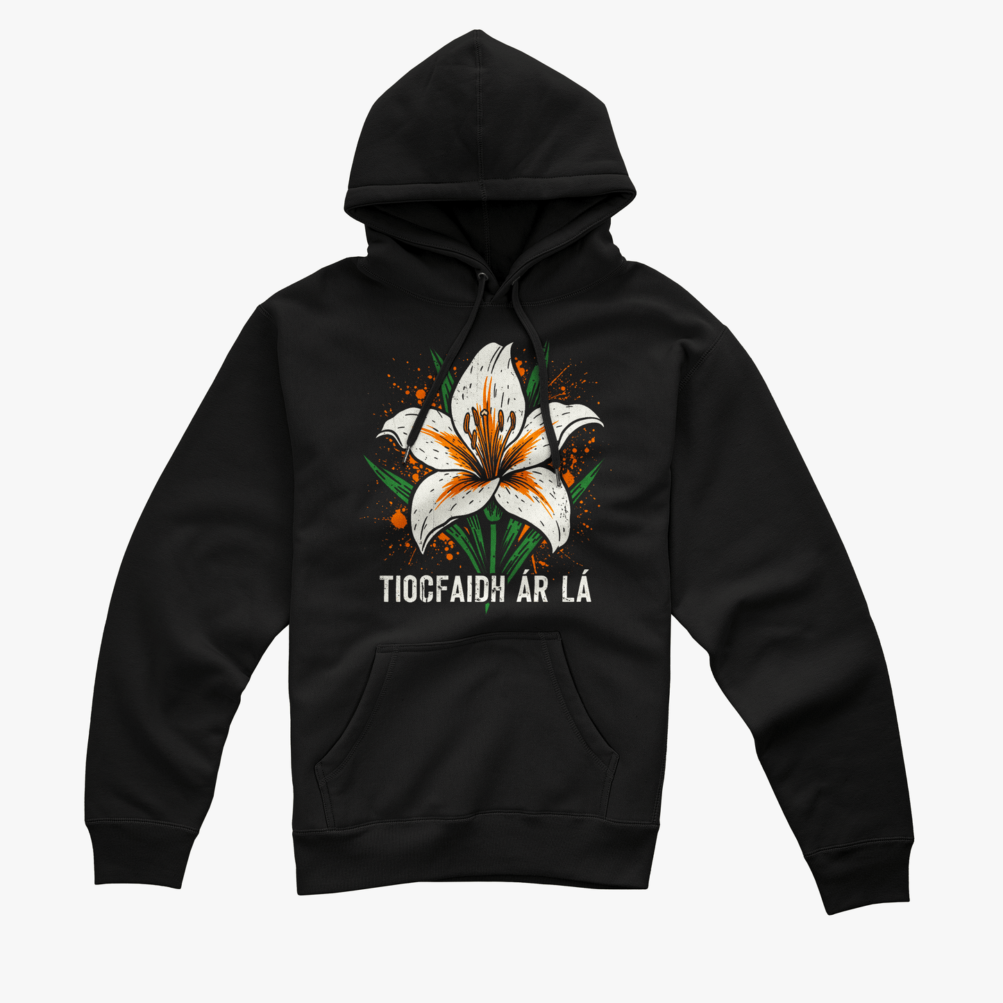 Eirin Apparel Women's Hoodie Women's 'Tiocfaidh ár lá' Easter Lily Hoodie