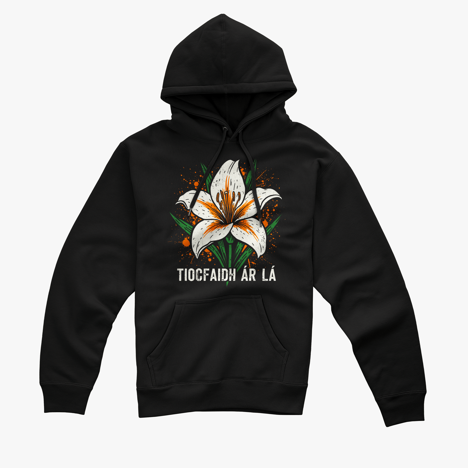 Eirin Apparel Women's Hoodie Women's 'Tiocfaidh ár lá' Easter Lily Hoodie