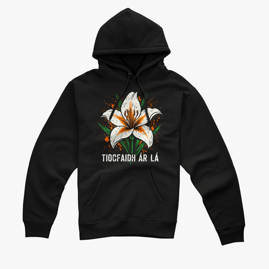 Eirin Apparel Women's Hoodie Women's 'Tiocfaidh ár lá' Easter Lily Hoodie