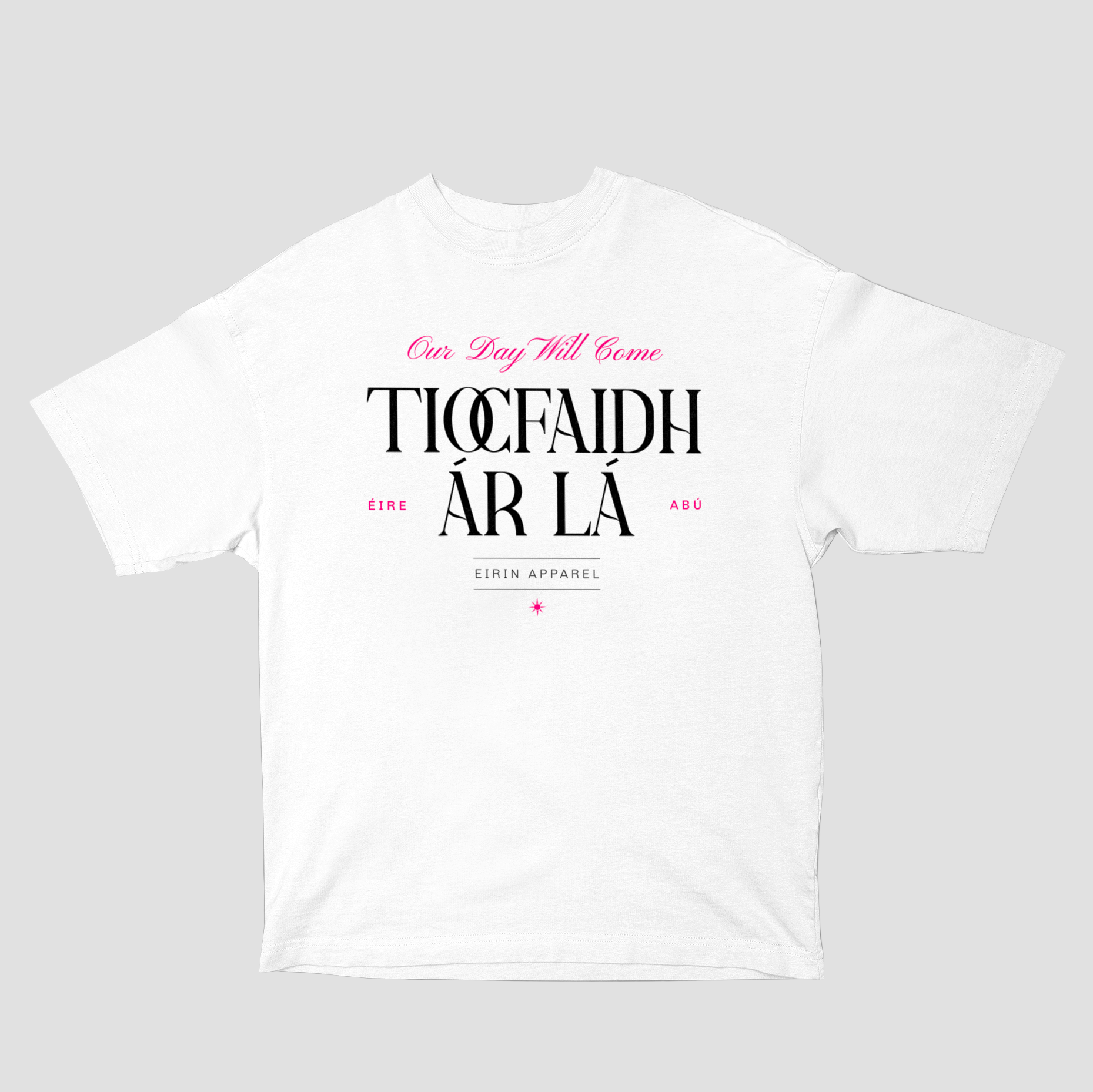Eirin Apparel Women's Oversized T-Shirt White / S Women's 'Tiocfaidh Ár Lá' Oversized T-Shirt