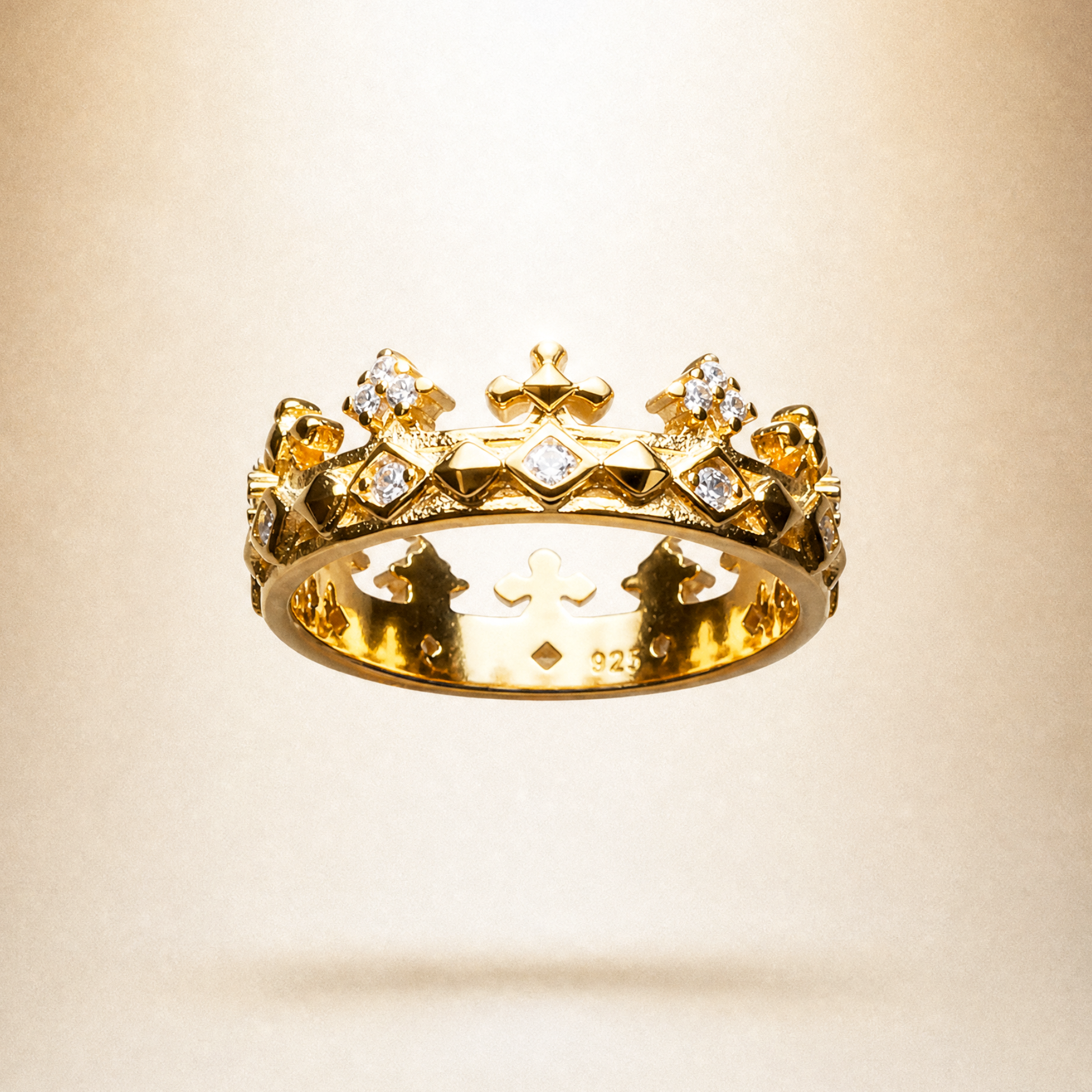 Eirin Apparel Women's Ring Women's Celtic Crown Ring – 'Banríon' (Queen)