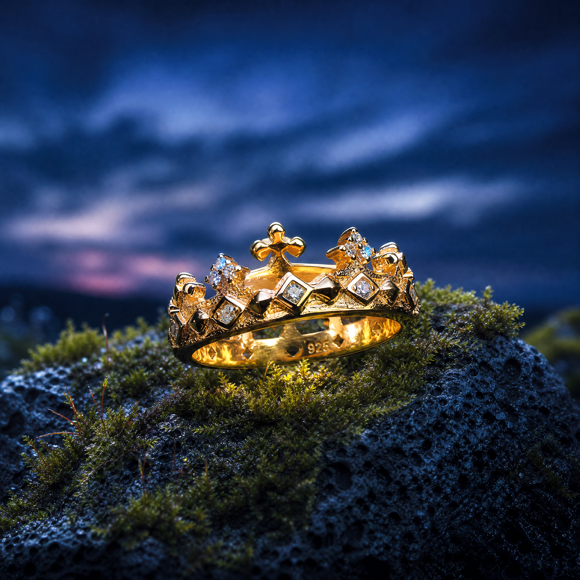 Eirin Apparel Women's Ring Women's Celtic Crown Ring – 'Banríon' (Queen)