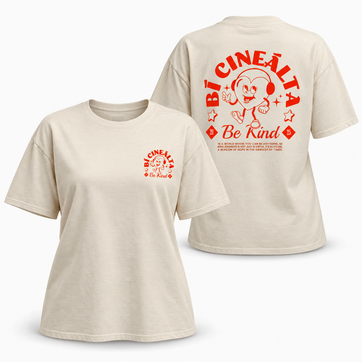 Eirin Apparel Women's T-Shirt 'Be Kind' Gaeilge T-Shirt