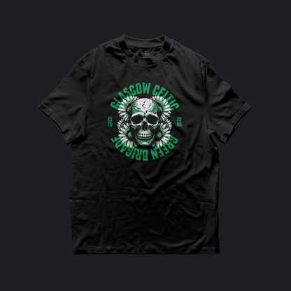 Eirin Apparel Women's T-Shirt Black / S Women's Celtic Green Brigade Skull T-Shirt