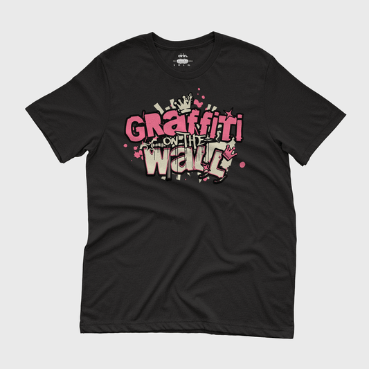 Eirin Apparel Women's T-Shirt Black / S Women's Graffiti On The Wall Neon Pink Celtic T-Shirt