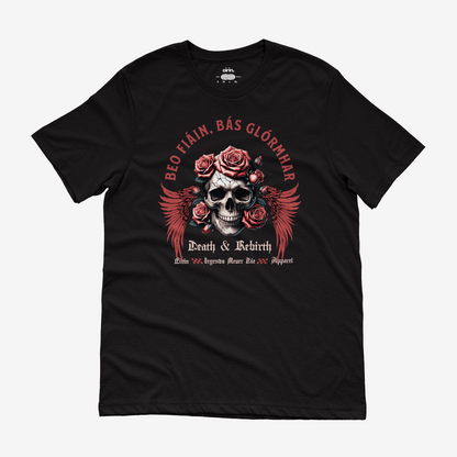 Eirin Apparel Women's T-Shirt Black / S Women's 'Live Wild, Die Glorious' Gaelic T-Shirt