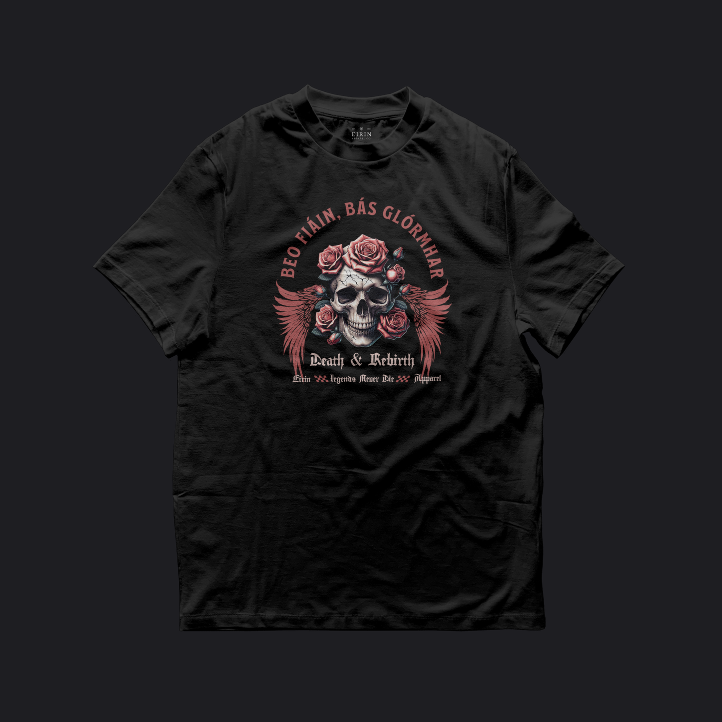 Eirin Apparel Women's T-Shirt Black / S Women's 'Live Wild, Die Glorious' Gaelic T-Shirt