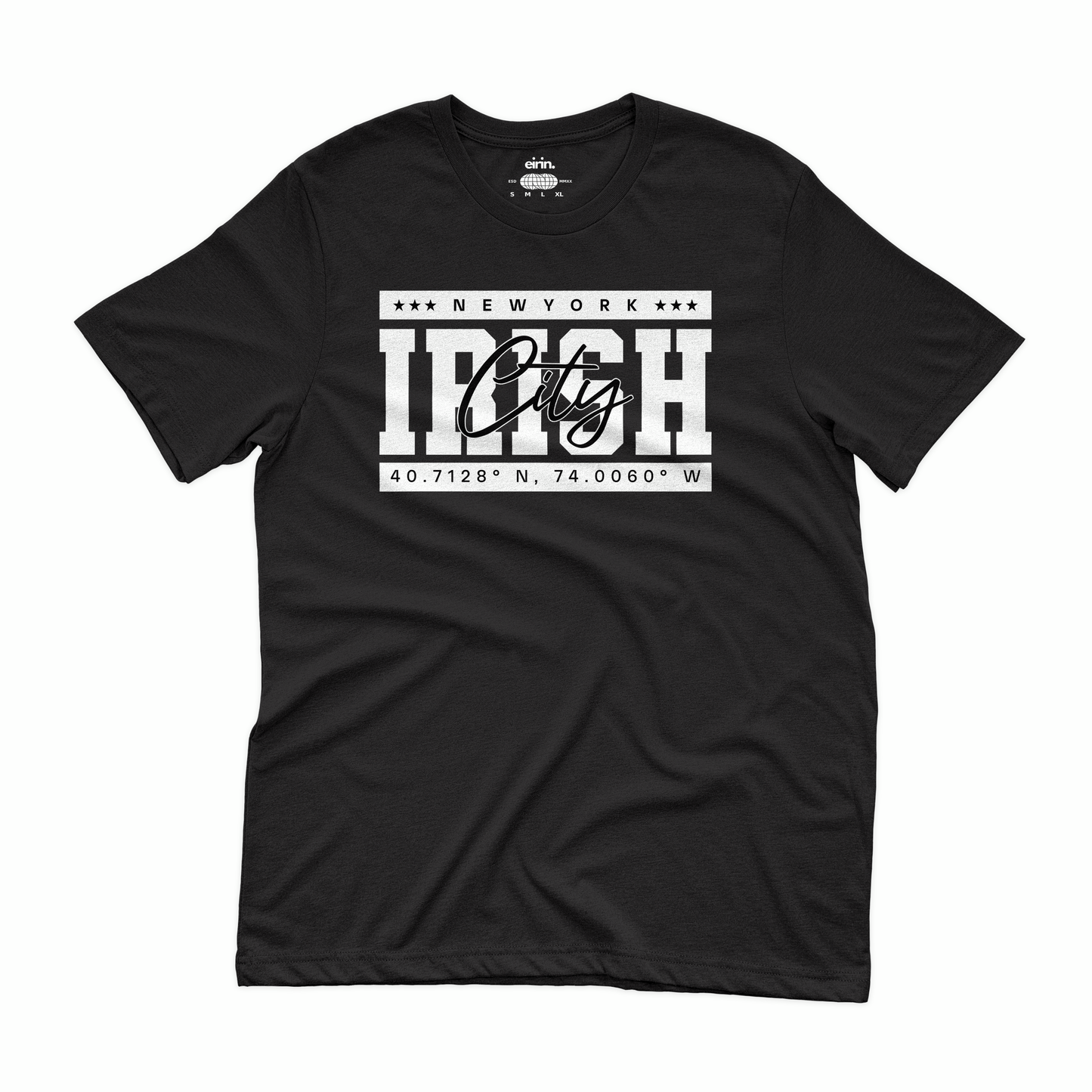 Eirin Apparel Women's T-Shirt Black / S Women's New York, Irish City Fashion Fit T-Shirt