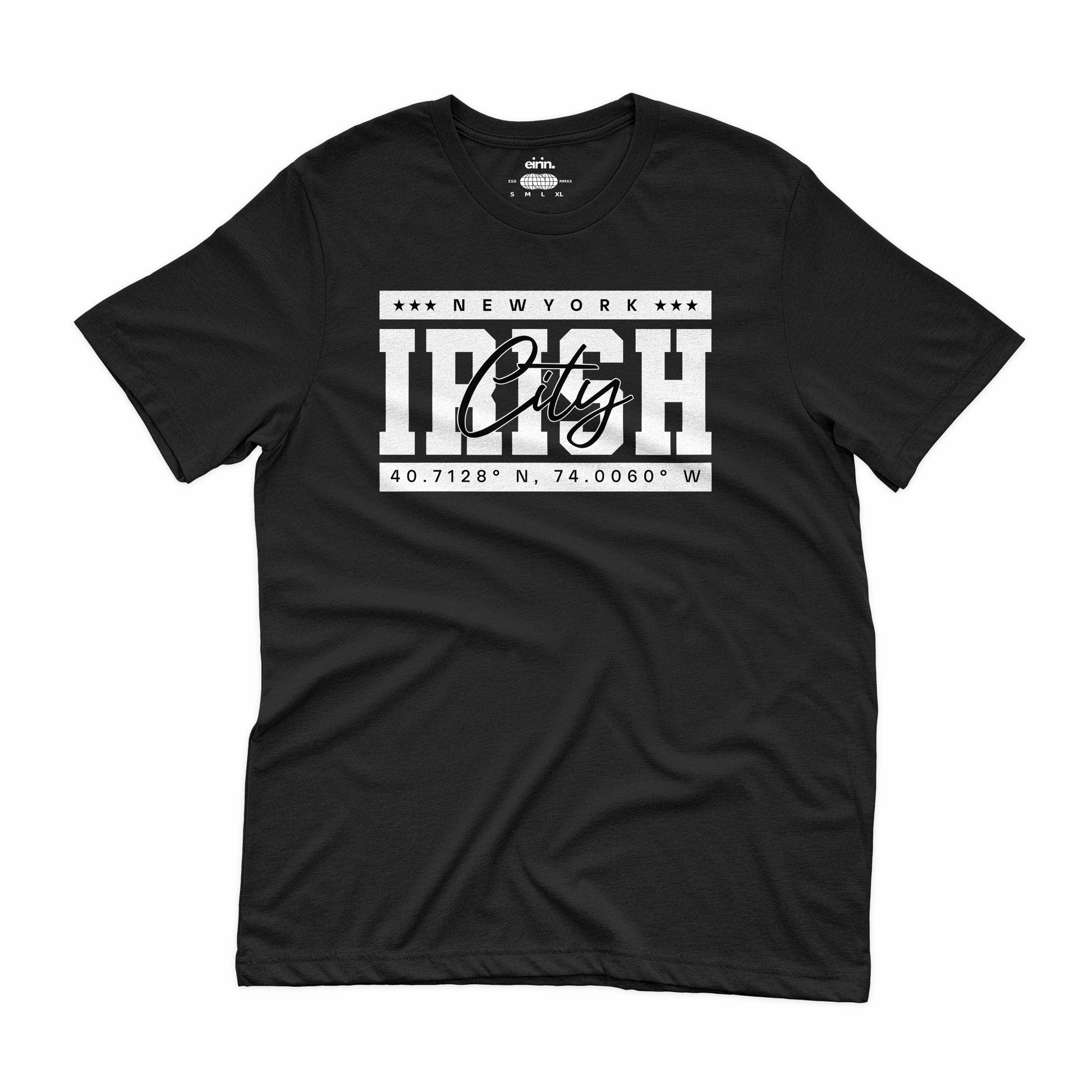 Eirin Apparel Women's T-Shirt Black / S Women's New York, Irish City Fashion Fit T-Shirt