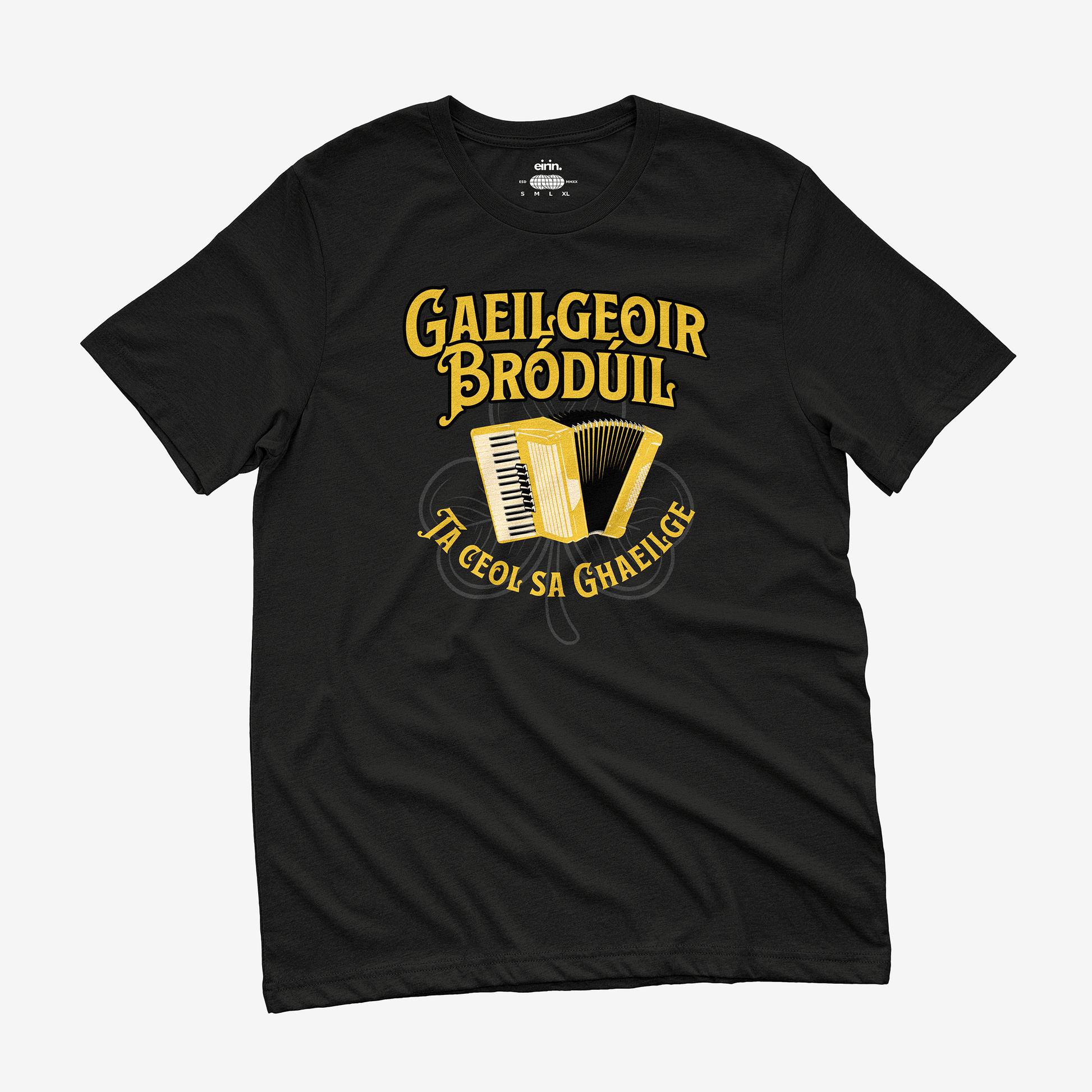 Eirin Apparel Women's T-Shirt Black / S Women's 'There's Music In Irish' Gaelic T-Shirt