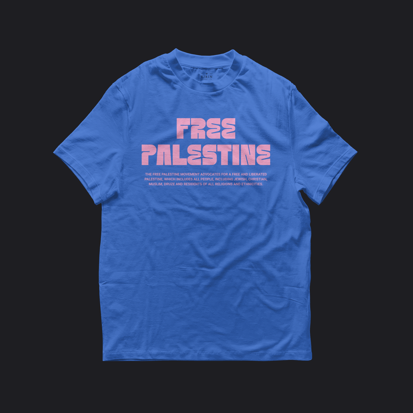 Eirin Apparel Women's T-Shirt Blue / S Women's 'Free Palestine' Pastel T-Shirt