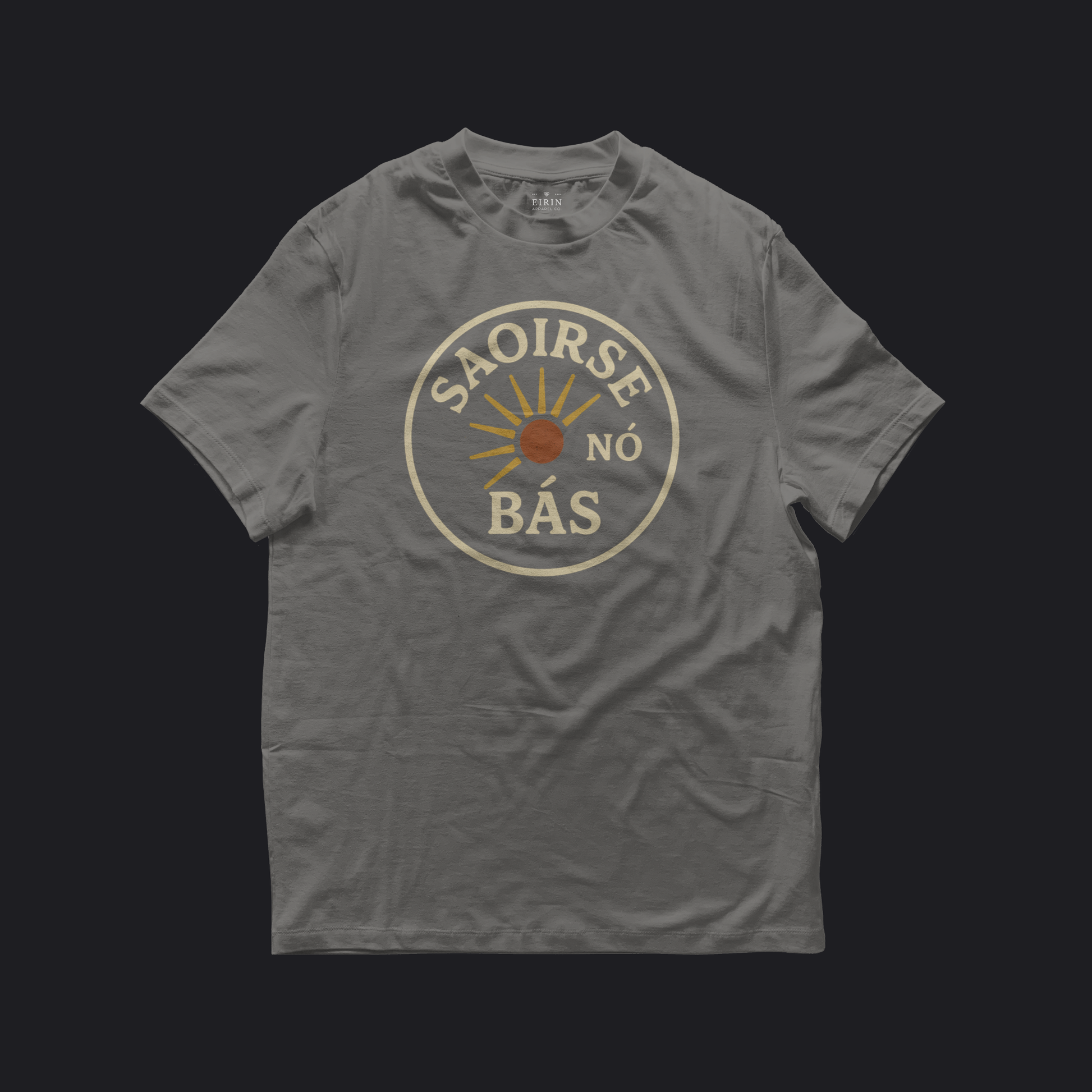 Eirin Apparel Women's T-Shirt Charcoal / S Women's 'Freedom Or Death' Gaelic T-Shirt