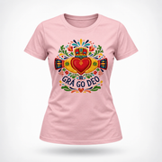 Eirin Apparel Women's T-Shirt 'Forever Love' Gaeilge Claddagh T-Shirt