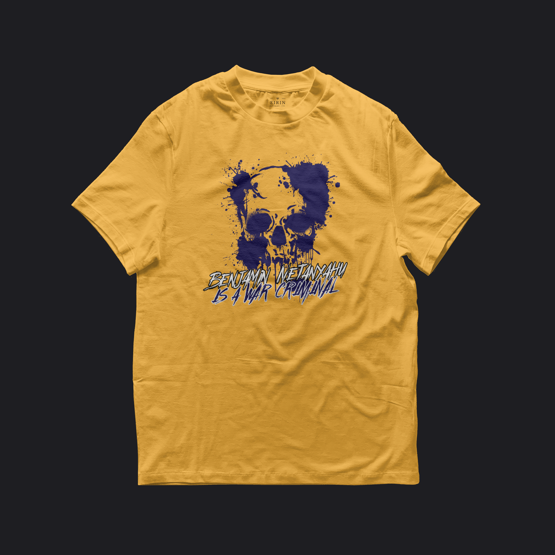 Eirin Apparel Women's T-Shirt Gold / S Women's Benjamin Netanyahu Is A War Criminal T-Shirt